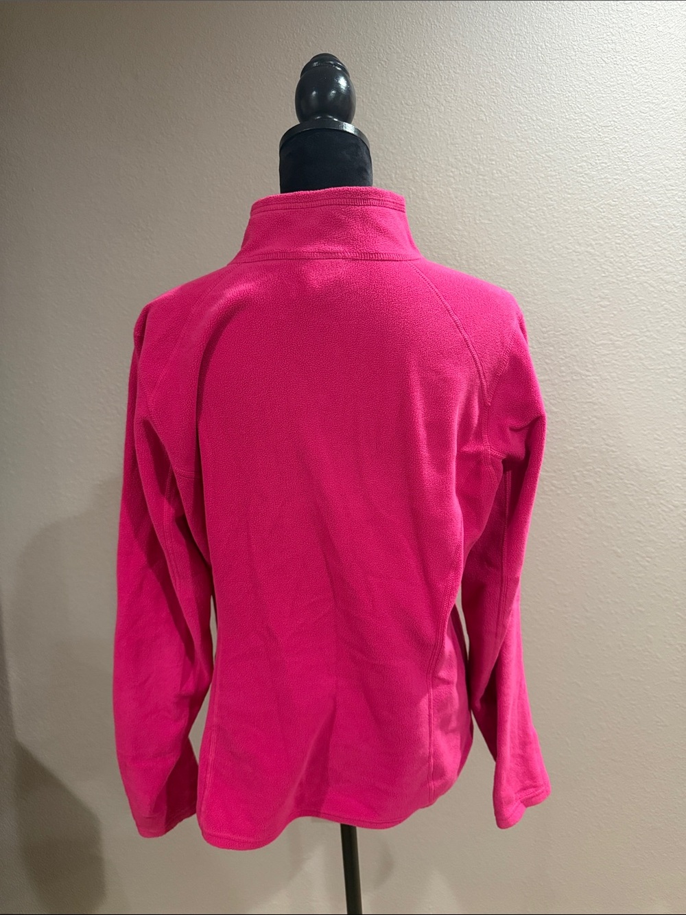 The North Face Women's Hot Pink Quarter-Zip Fleece - Picture 2 of 2